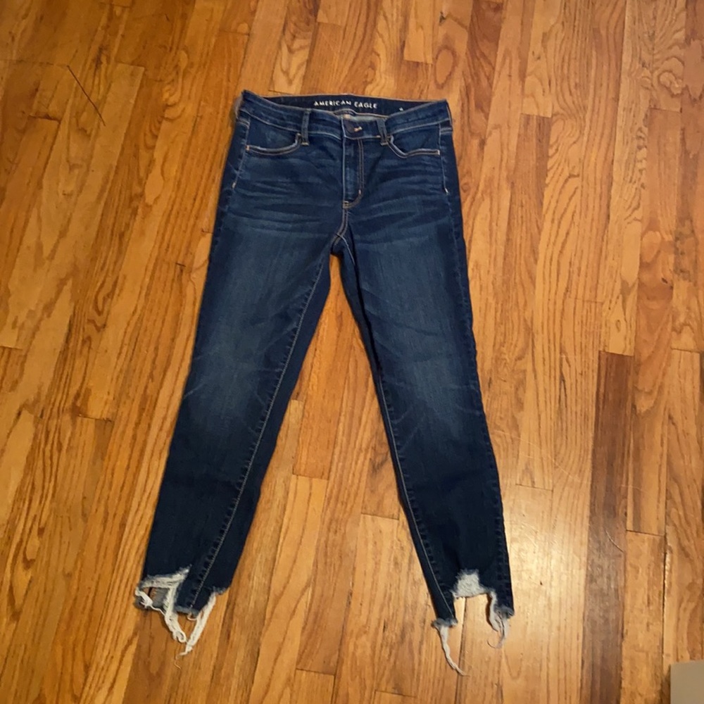 American Eagle dark blue jeans
